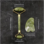 Jade Roller & Natural Scraping Tool - Eye Beauty Bar for Radiant Skin